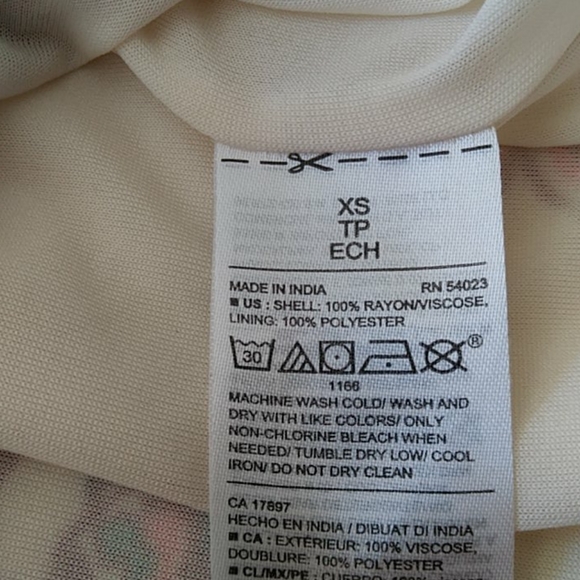 Old Navy Off the Shoulder Lined Floral Bell Sleeve Tunic Top /Mini Dress XS - Picture 4 of 12